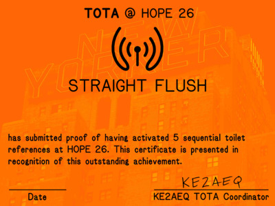 Thumbnail of award 'Straight Flush'