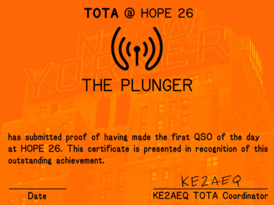 Thumbnail of award 'The Plunger'